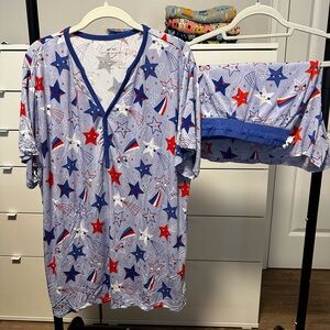 Little Sleepies Blue Stars & Stripes Set